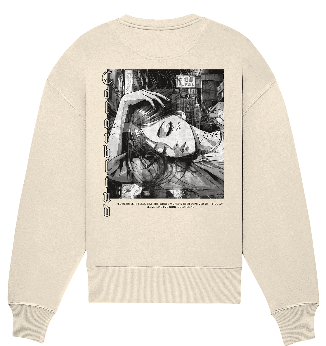 "Colorblind" - Organic Oversize Sweatshirt