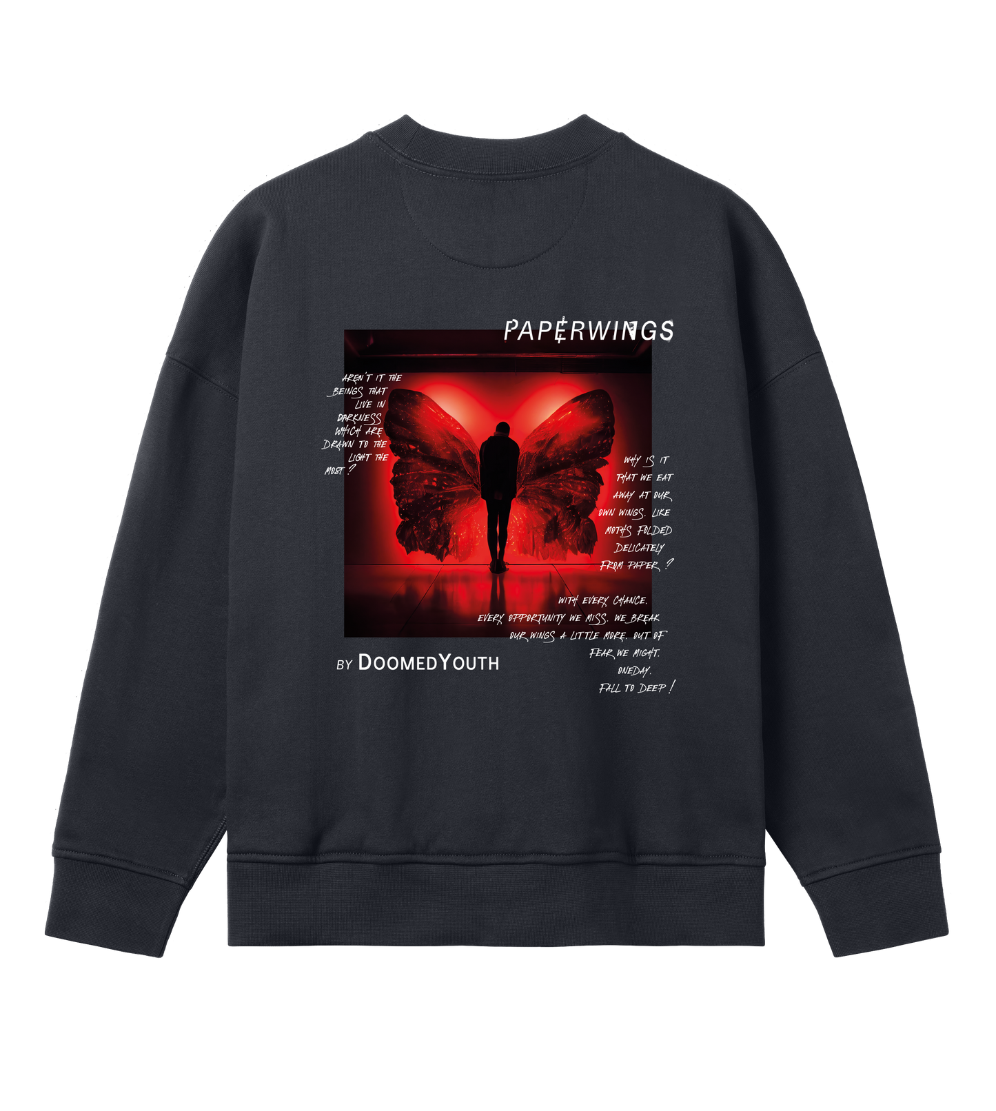 "Paperwings" Oversized-Crewneck