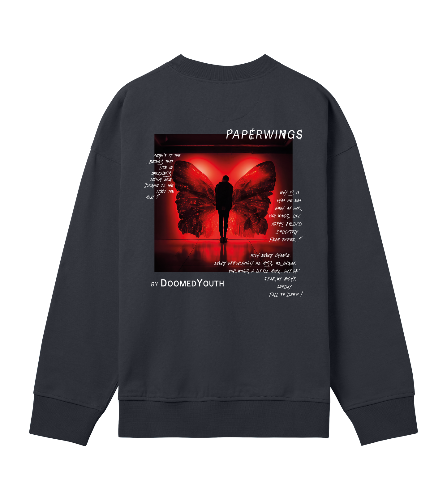 "Paperwings" Boxy-Crewneck